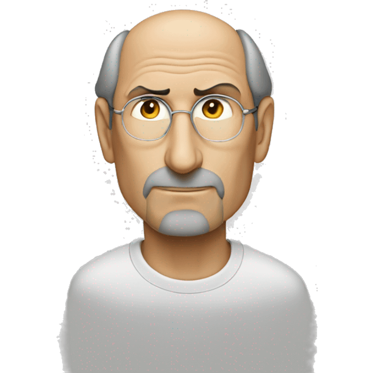 Steve Jobs shows emptiness emoji