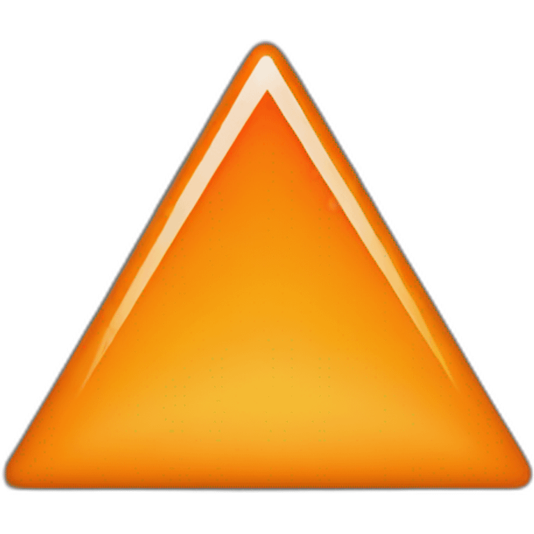 orange triangle solid pointing down emoji