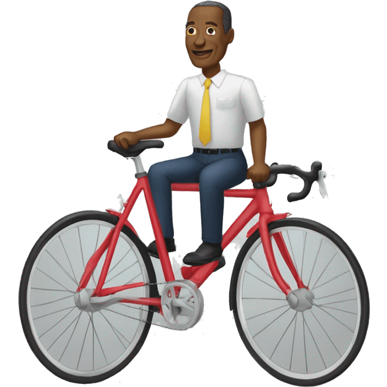 Président Alpha conde sur vélo emoji