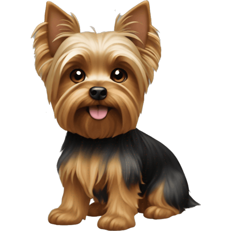 The little Yorkshire Terrier dog emoji