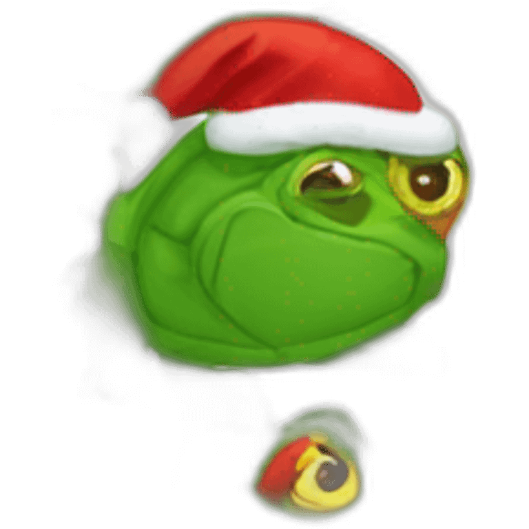 Tortugas navideñas emoji