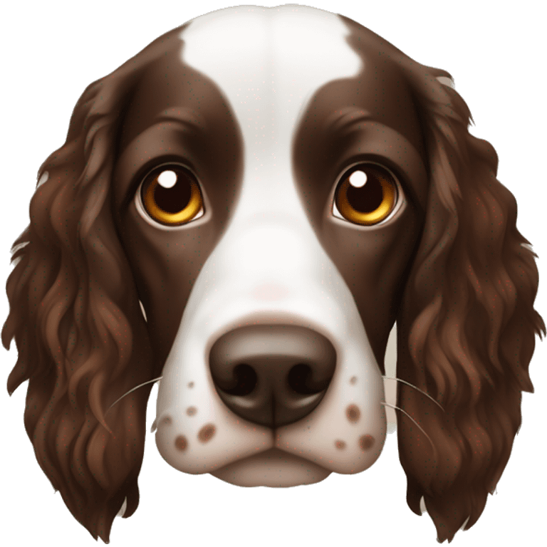 Tri color brown springer emoji