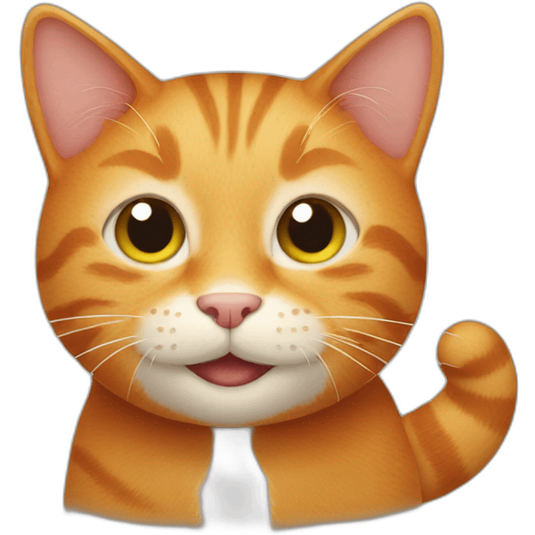 smiling ginger cat emoji