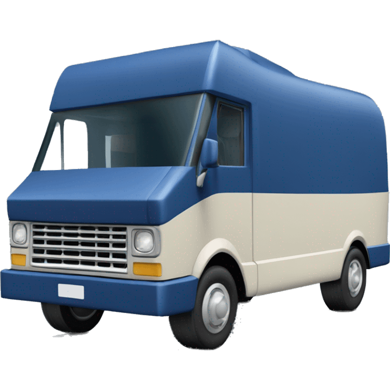 Tall Barbie wide-fender dark blue Papercraft long step-van  emoji