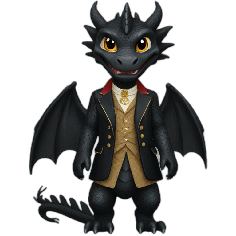 black Dragon wearing gucci emoji