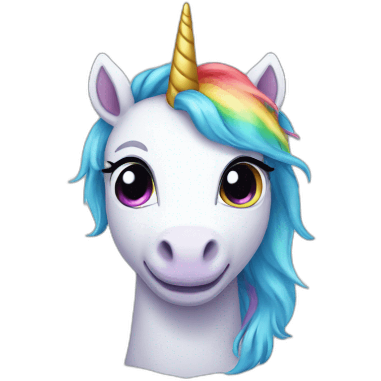 Rainbow Unicorn emoji