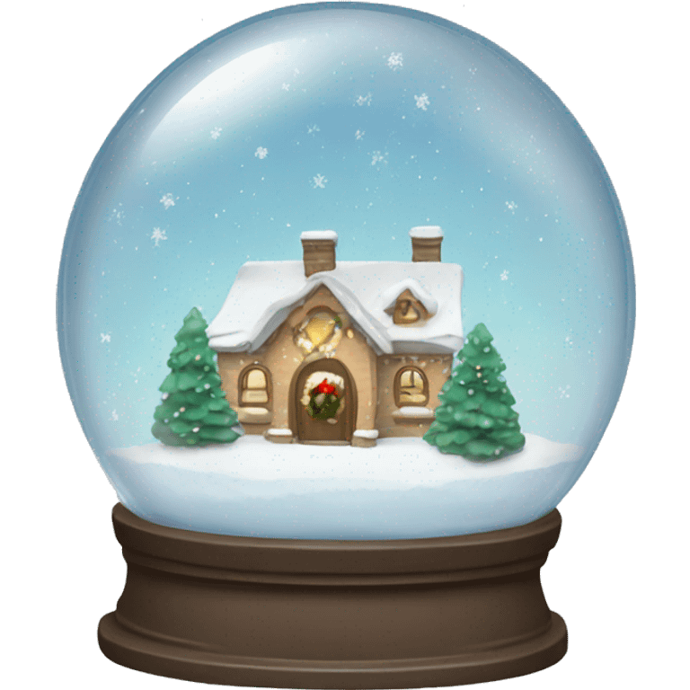 Christmas magic snow globe emoji