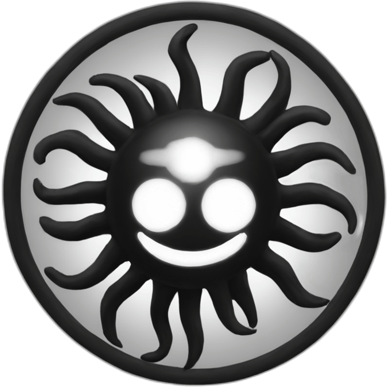 One-Black-sun emoji