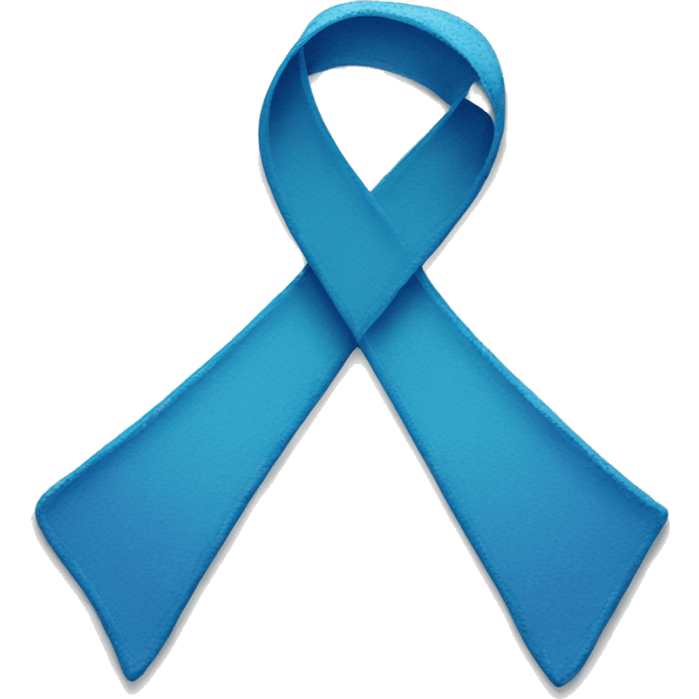 Cancer ribbon in blue  emoji