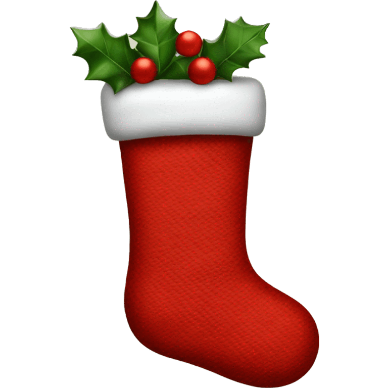 Red Christmas stocking emoji