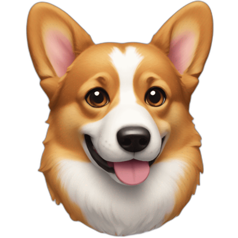 Corgi on back emoji