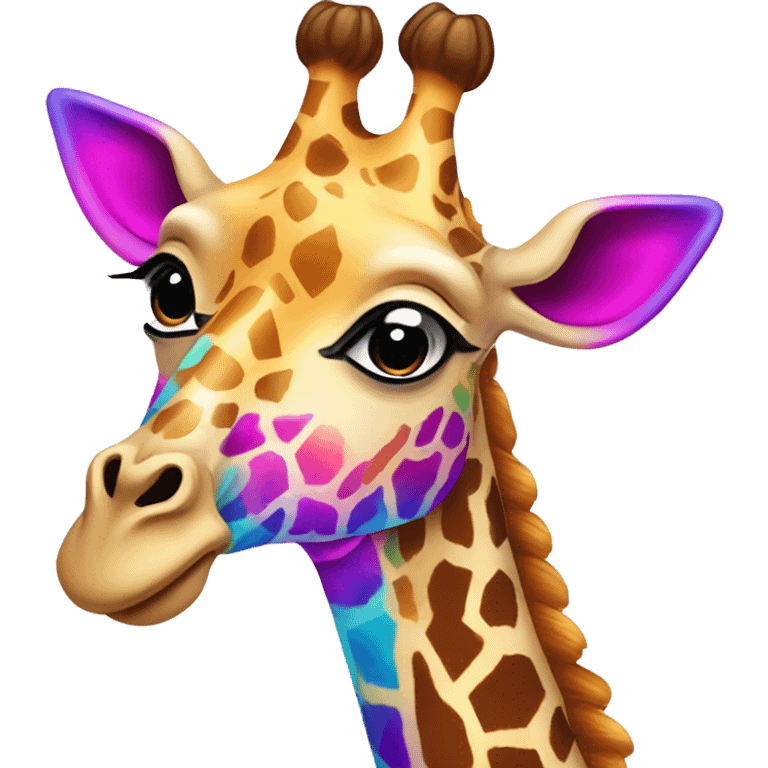 lisa frank giraffe emoji