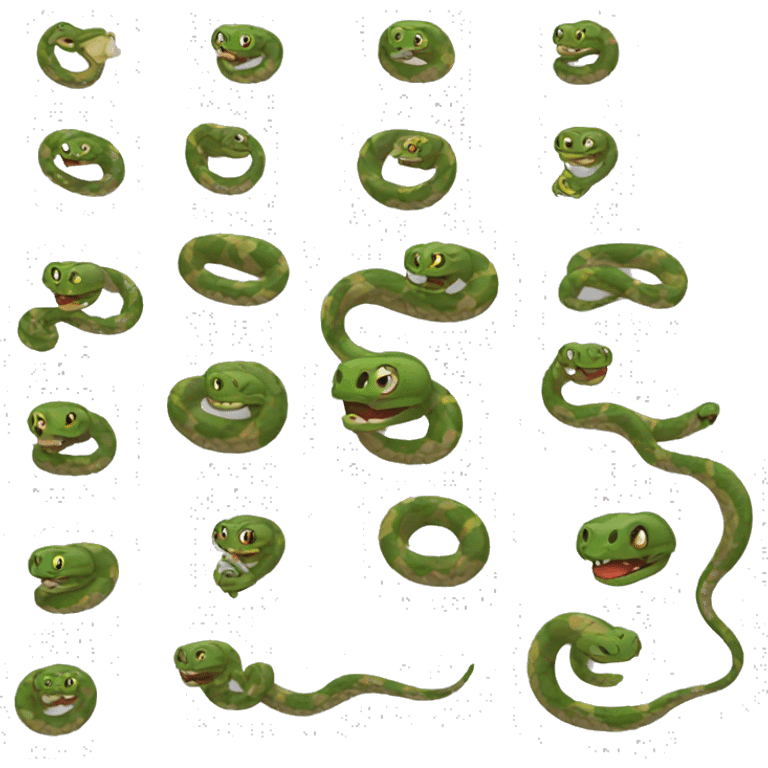 Snake wearing scarf hogwarts emoji