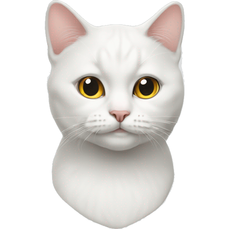 White British cat emoji