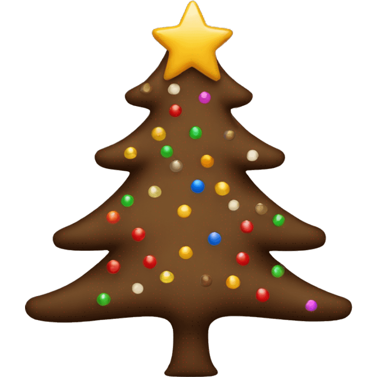 brown christmas tree emoji