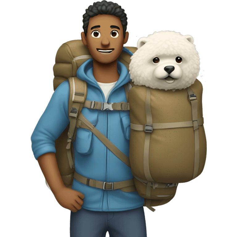 sherpa carrying pack emoji