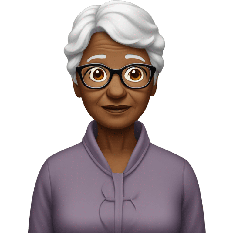 Grandma with glasses whos being baptized emoji