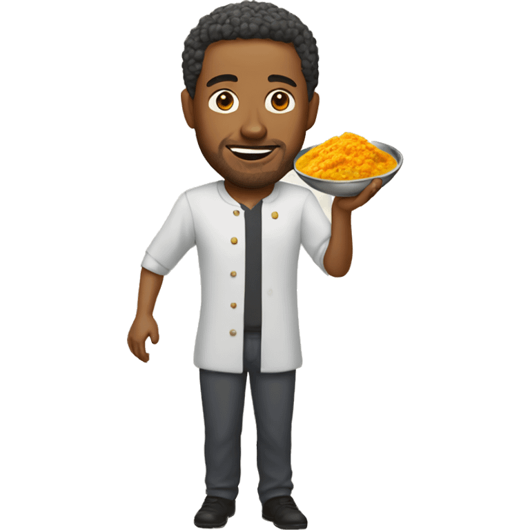 Man with curry emoji