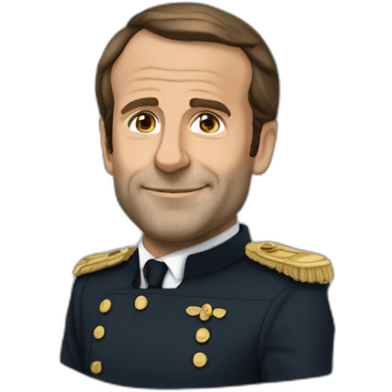 Macron selon  emoji