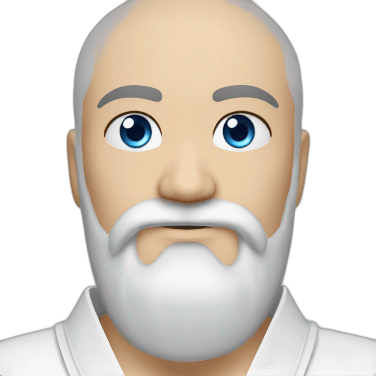 Kyokushin blue eyes beard with  emoji