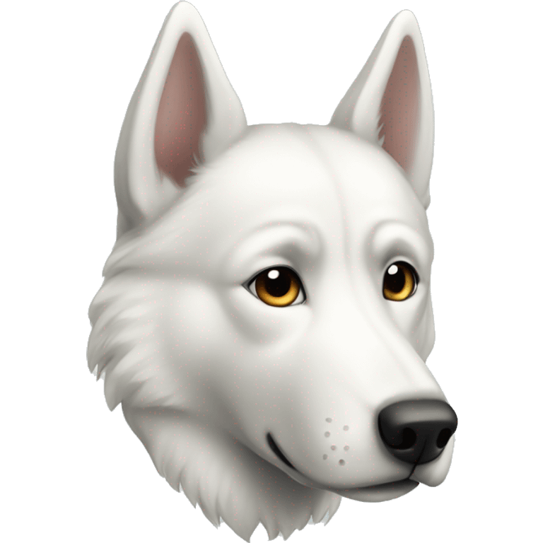 white husky  emoji