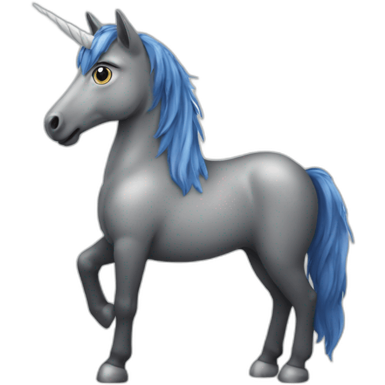 Chat sur licorne emoji