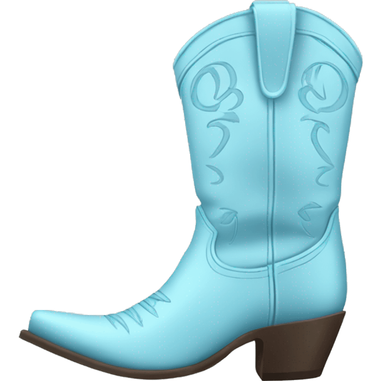 Light blue cowgirl boots emoji