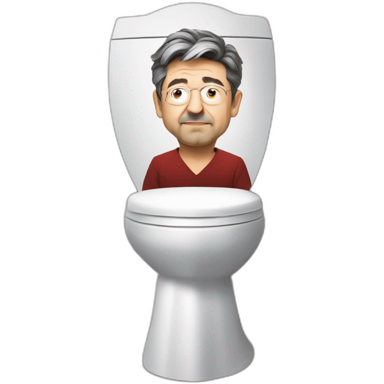 Melenchon aux toilettes emoji