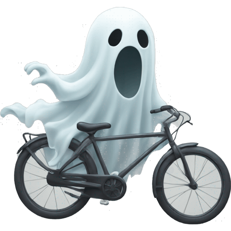 Ghost with bike  emoji