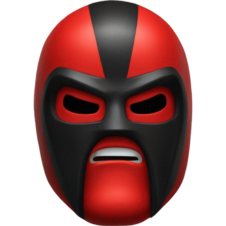 Big Van Vader Wrestler red mask emoji