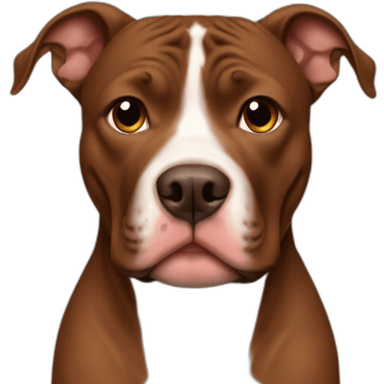 All brown pitbull emoji