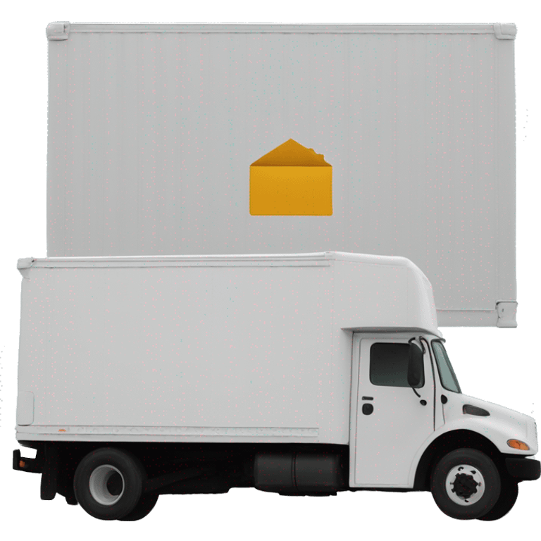 Boxtruck with letters "PGS” on the side emoji