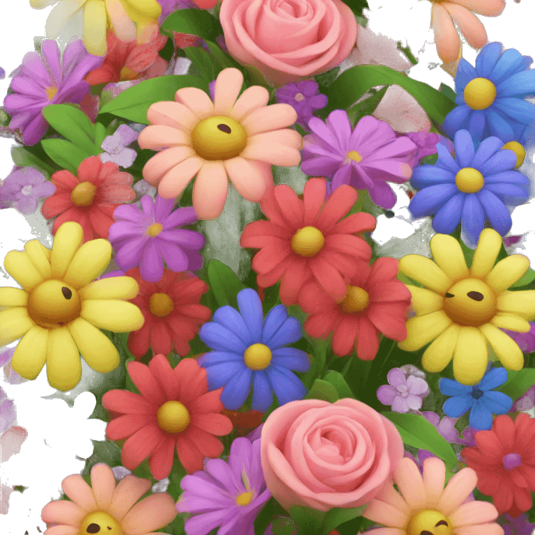 colorful flower bouquet  emoji