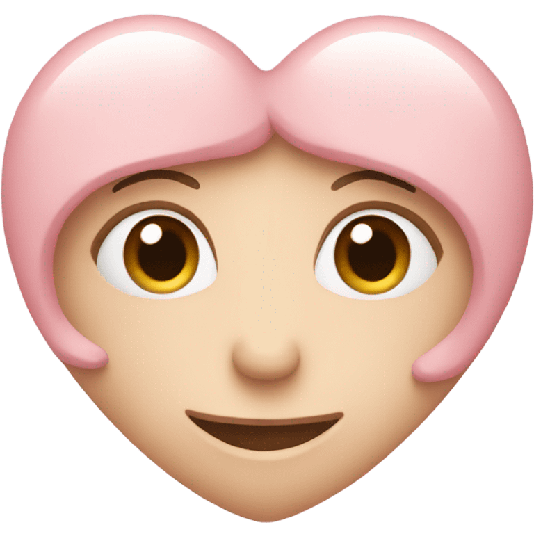 Pastel pink heart  emoji