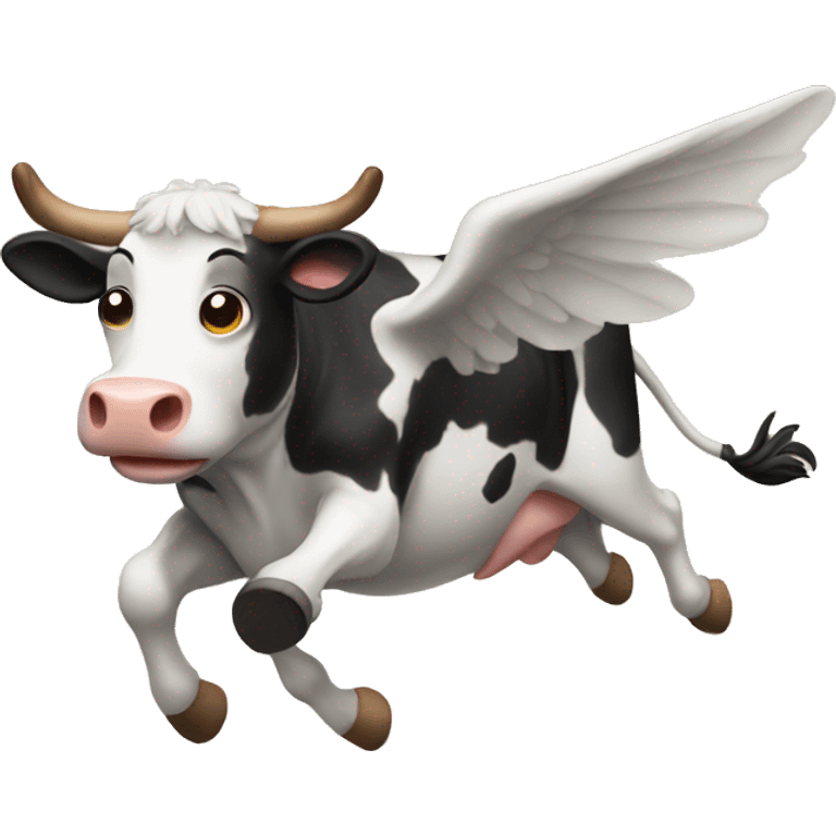 Flying cow emoji