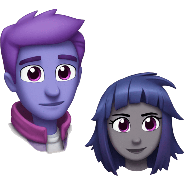 mordecai and twilight sparkle emoji