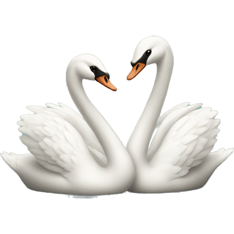 Swan couple emoji