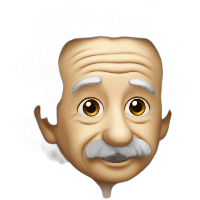 Albert Einstein has an idea. emoji