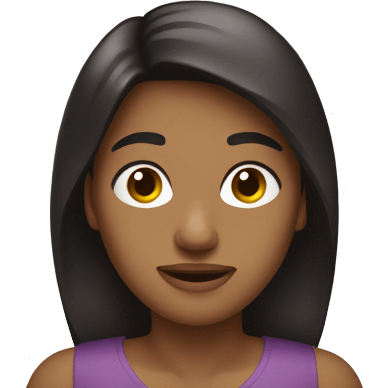 smh emoji with the medium skin tone with dark hair emoji