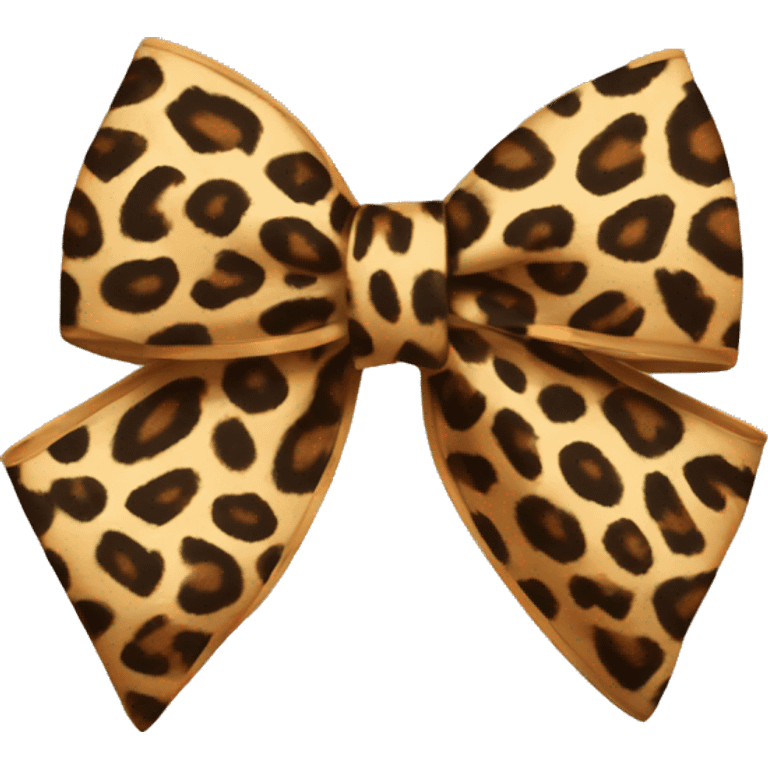 Leopard print bow  emoji