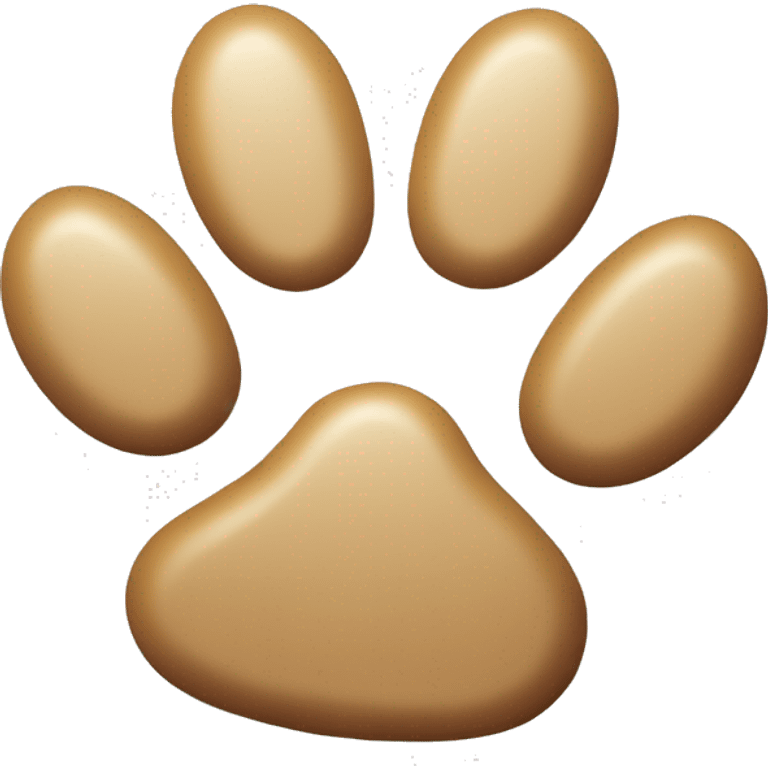 Cat paw print ordament  emoji