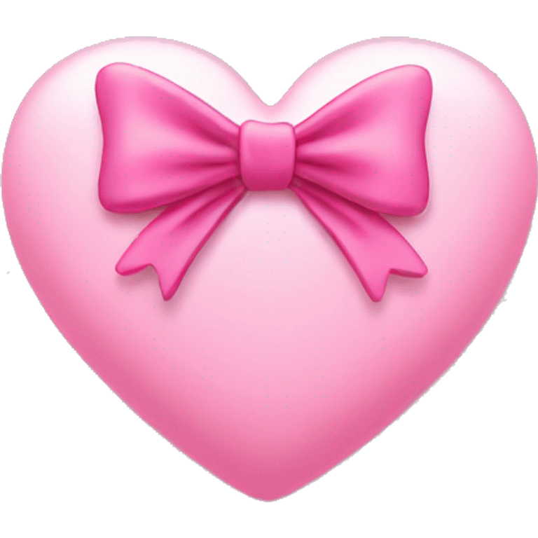 Pink heart with bow emoji