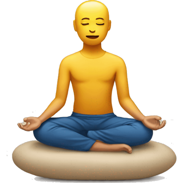 Meditating emoji with star emoji