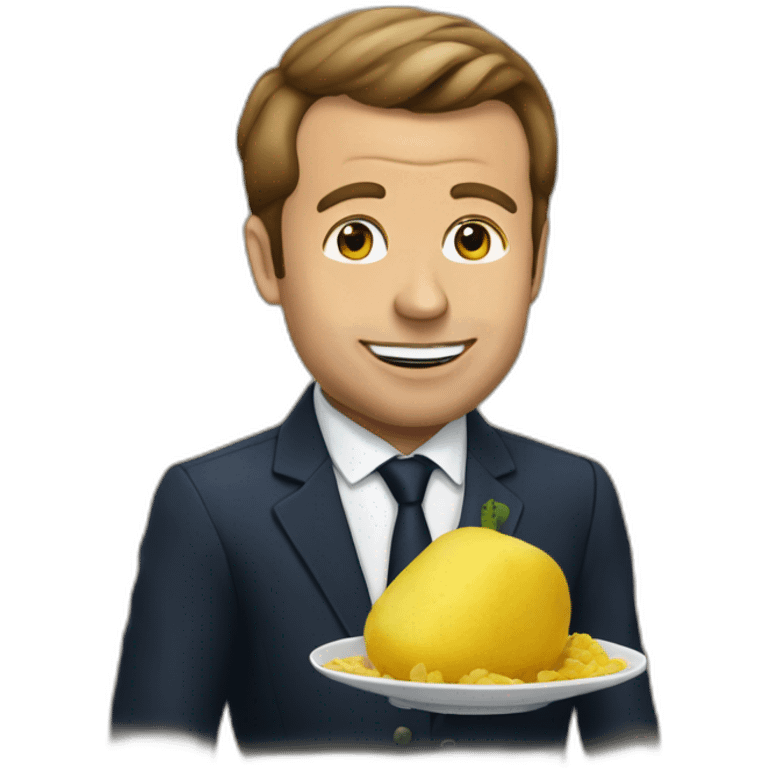 Macron tiens une patate emoji