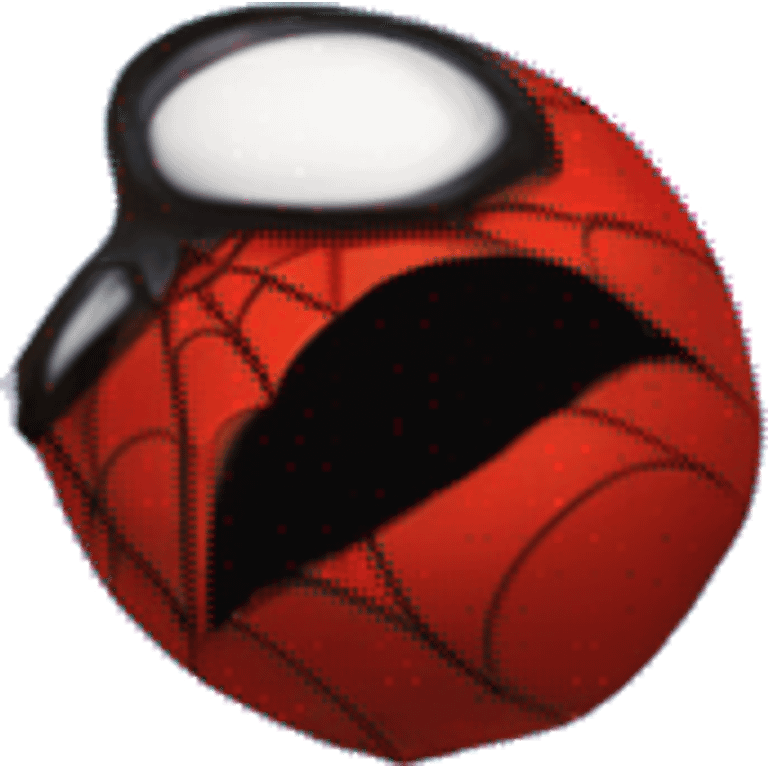 Spiderman blue and red emoji