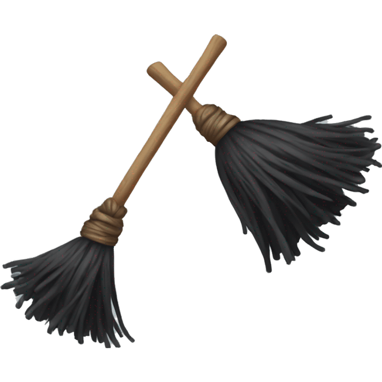 witch broom emoji