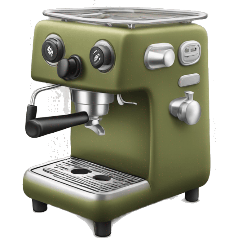 Olive green espresso machine emoji