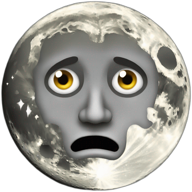 tyrant full moon with face emoji