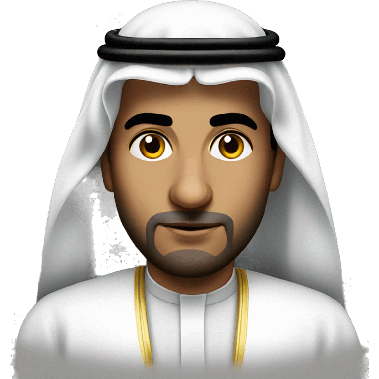 photorealistic  Faisal King of Saudi Arabia serious emoji