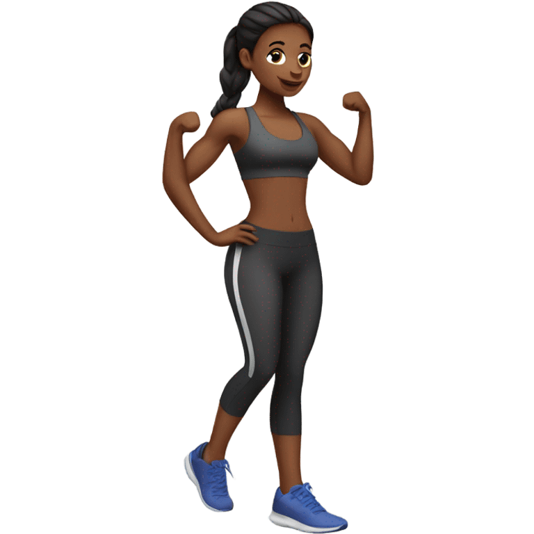 Working out girl emoji